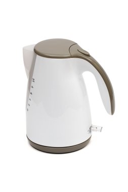 Beyaz arka plan üzerinde su ısıtıcısı