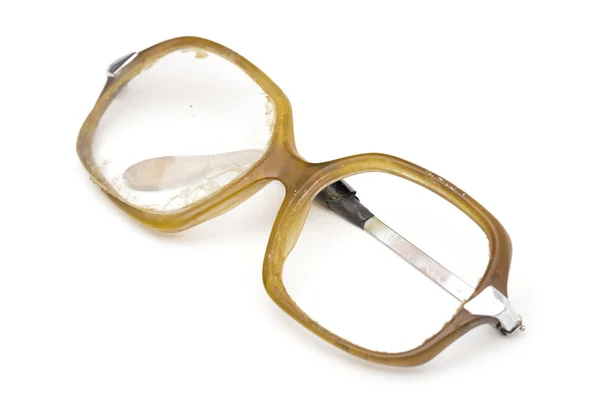 Beyaz arkaplanda gözlük — Stok fotoğraf