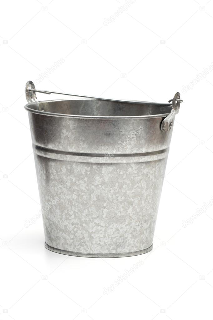 Bucket on the white background