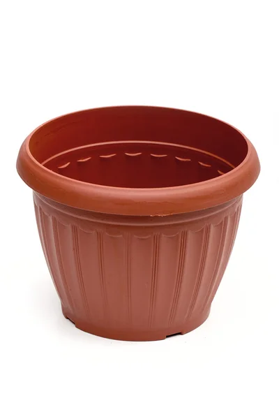 Flowerpots on the white background — Stock Photo, Image