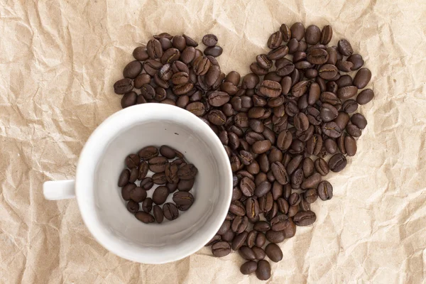 Coffee on the white background — Stock Photo, Image