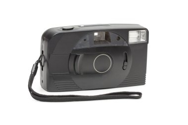 Beyaz arkaplandaki kamera