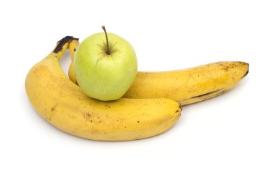 Beyaz arka plan üzerinde meyve