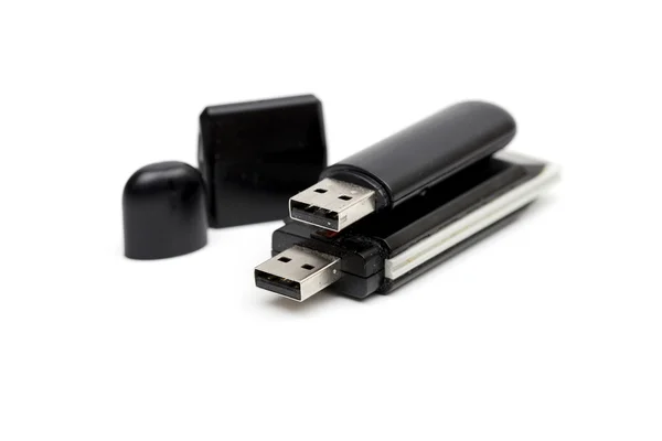 USB flash drive στο λευκό φόντο — Φωτογραφία Αρχείου