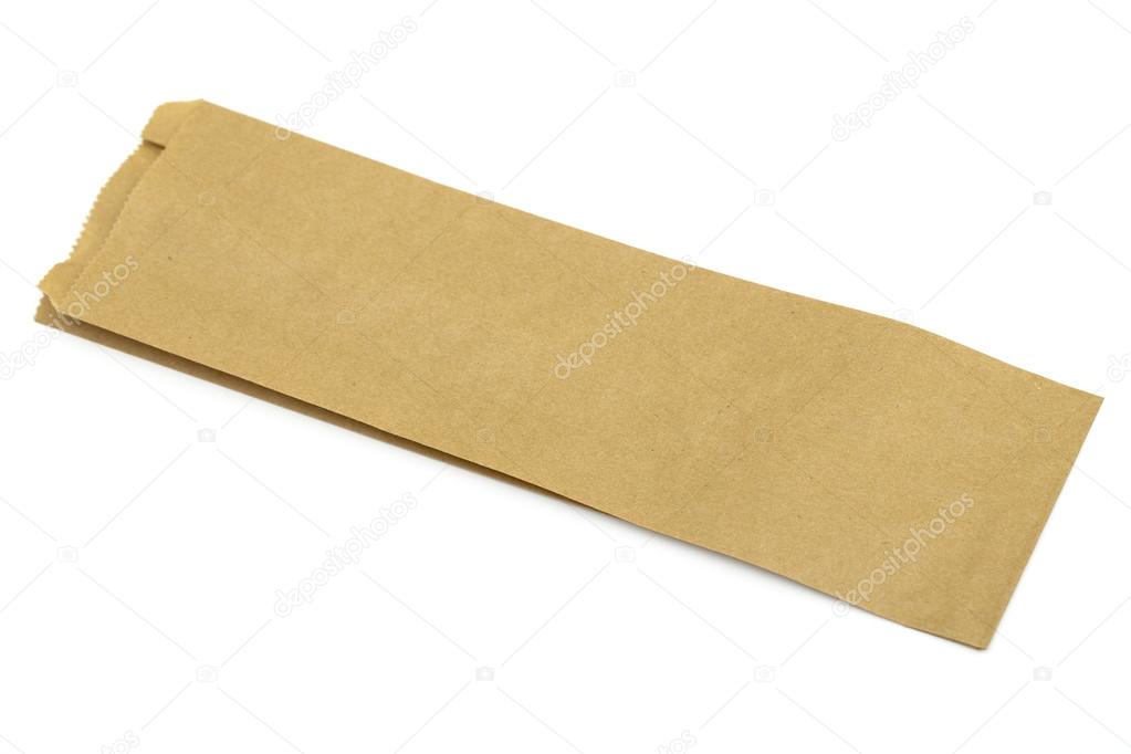 paper bag on the white background