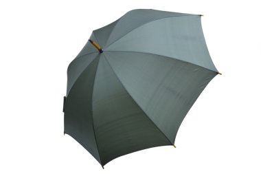 Beyaz arkaplanda şemsiye