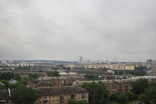 Cidade no fundo branco — Fotografia de Stock