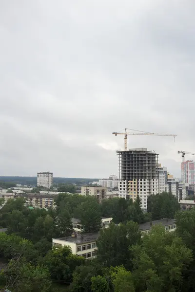 Stad op de witte achtergrond — Stockfoto