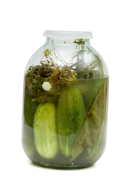Pickles on the white background — Stock Photo, Image