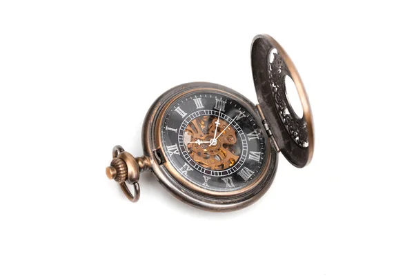 Pocket watch on the white background — Stock Photo, Image