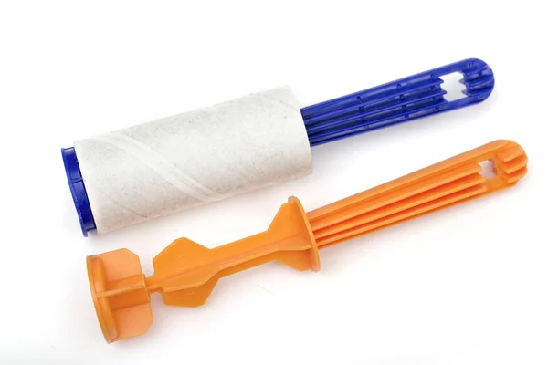 Roller for cleaning on the white background — Stock Photo, Image