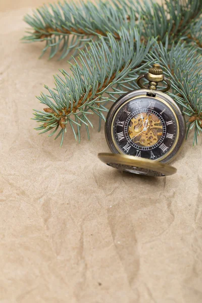 Christmas tree on the white background — Stock Photo, Image