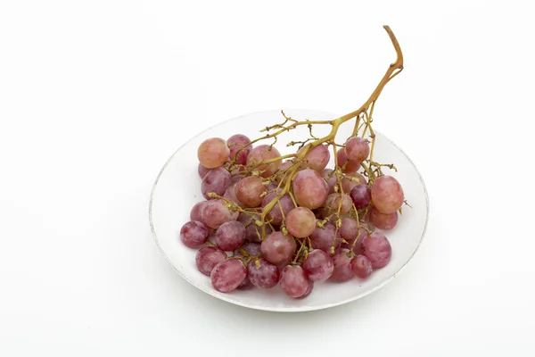 Uvas sobre fondo blanco — Foto de Stock