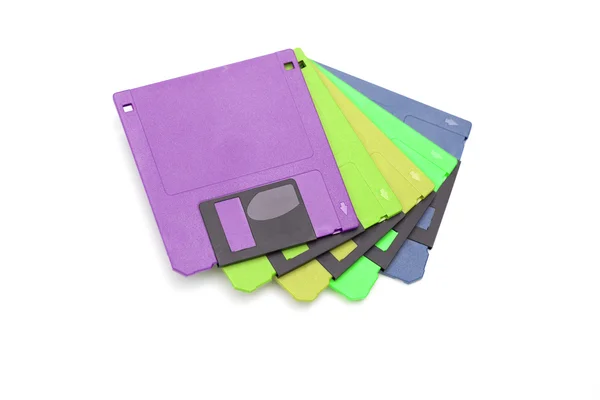 Diskette op de witte achtergrond — Stockfoto