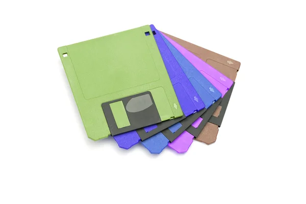 Diskette op de witte achtergrond — Stockfoto