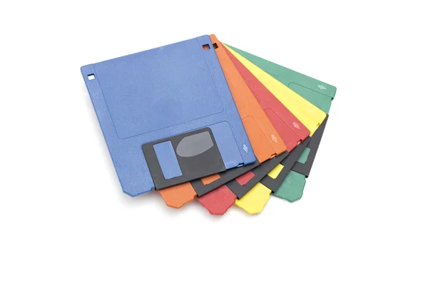 Floppy disk sullo sfondo bianco — Foto Stock