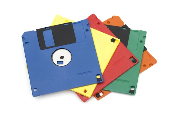 Floppy disk sullo sfondo bianco — Foto Stock