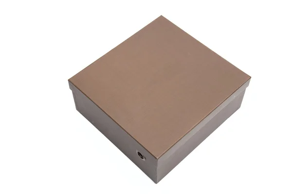 Коробка на белом фоне — стоковое фото