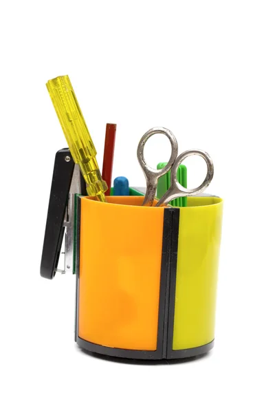 Stationery set on the white background — Stock Photo, Image