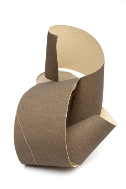 Beyaz arka plan üzerinde zımpara kağıdı