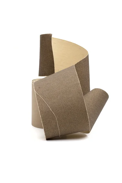 Sandpaper on the white background — Stock Photo, Image