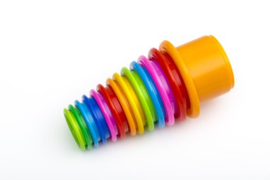 Beyaz arka plan üzerinde çocuk kalıpları