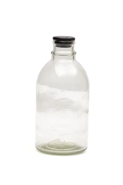 Botella médica sobre fondo blanco — Foto de Stock