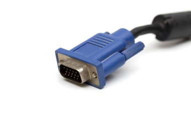 Beyaz arka plan üzerinde VGA adaptörü
