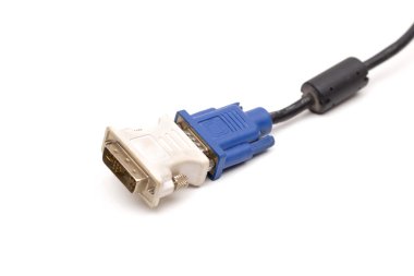 Beyaz arka plan üzerinde VGA adaptörü