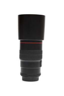Beyaz arkaplanda lens