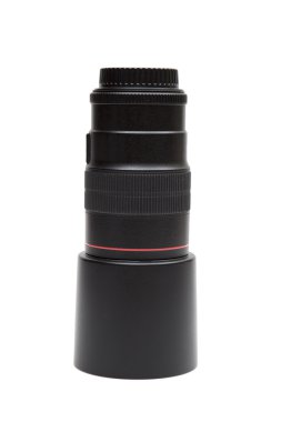 Beyaz arkaplanda lens