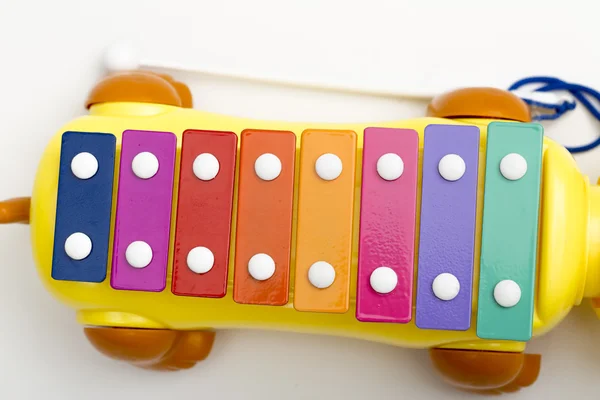 Glockenspiel on the white background — Stock Photo, Image