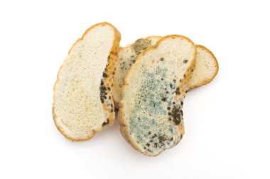 beyaz zemin üzerine ekmek