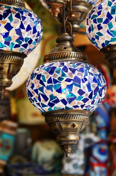 Traditional turkish mosaic lanterns — Stock Photo, Image