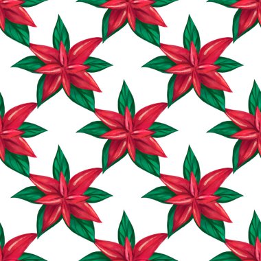 .Noktasız desen. Noel suluboya deseni