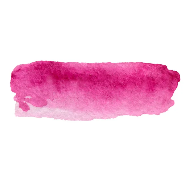 Pennellata acquerello rosa. acquerello disegnato a mano texture.Design per la stampa, biglietti di auguri, inviti — Foto Stock