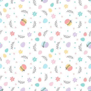 Paskalya pastası, yumurta, söğüt ağacı, çiçek.