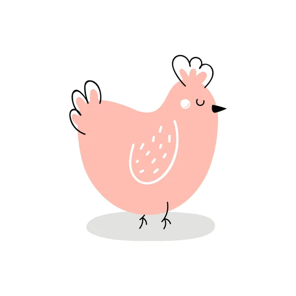 Linda ilustración de Pascua chicken.vector — Vector de stock