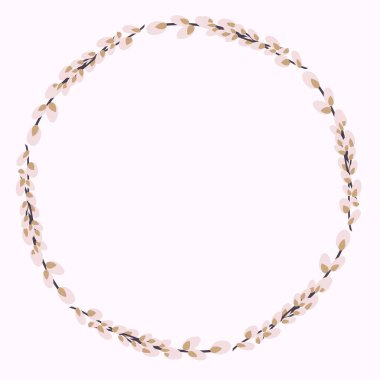 Söğüt çelengi. Söğüt dallarından yapılmış yuvarlak çerçeve.