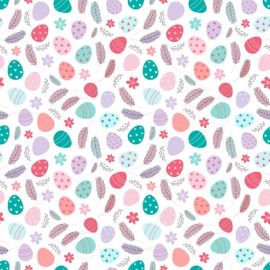 Paskalya yumurtaları pürüzsüz. Süslü Paskalya yumurtaları.