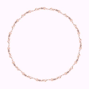 Söğüt çelengi. Söğüt dallarından yapılmış yuvarlak çerçeve