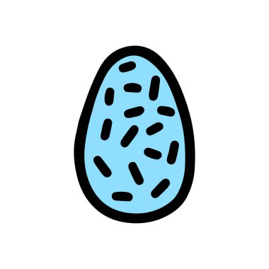  Paskalya süslemeli yumurta. Karalama stili. Bir skeç yumurta