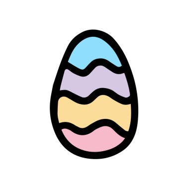  Paskalya süslemeli yumurta. Karalama stili. Bir skeç yumurta.