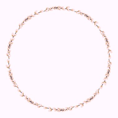 Söğüt çelengi. Söğüt dallarından yapılmış yuvarlak çerçeve.