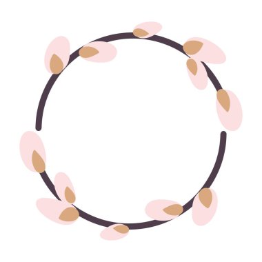 Söğüt çelengi. Söğüt dallarından yapılmış yuvarlak çerçeve.