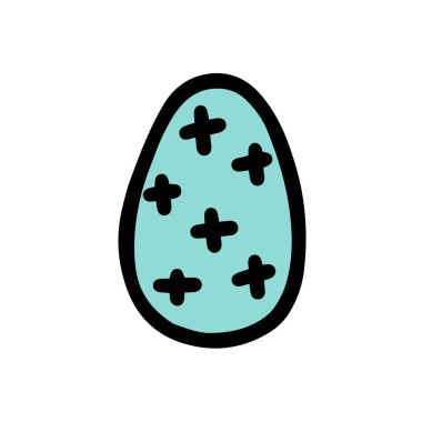  Paskalya süslemeli yumurta. Bir skeç yumurta