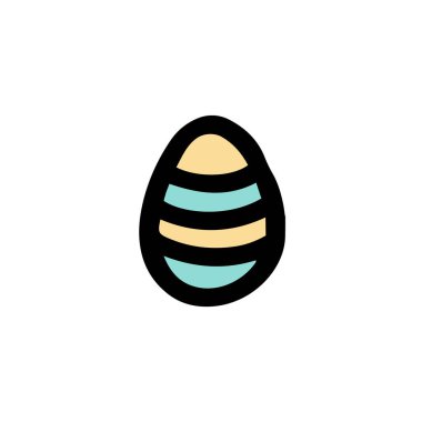  Paskalya süslemeli yumurta. Karalama stilinde elle çizilmiş vektör çizimi. Bir skeç yumurta. Paskalya için Tasarım