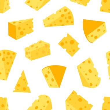 Peynir izi yok. Sarı peynir parçaları.