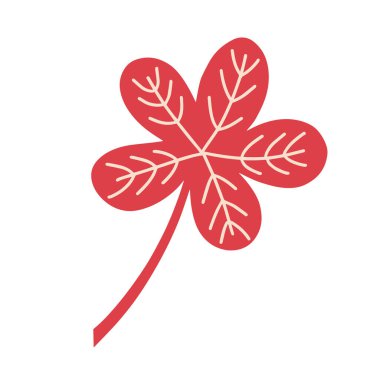 Beyaz arka planda düşen sonbahar yaprakları. Vektör illüstrasyonu 