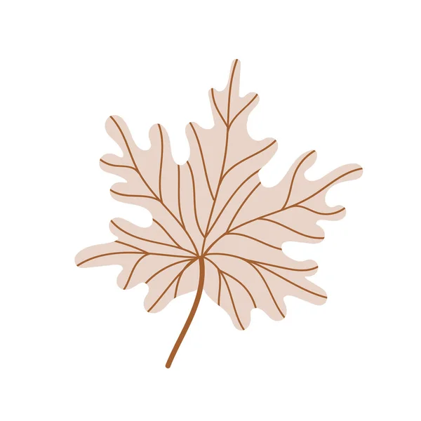 Feuille d'érable tombée.Feuillage d'automne. Illustration vectorielle. — Image vectorielle